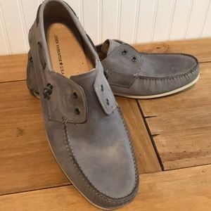 John Varvatos -Star USA Leather boat shoe.